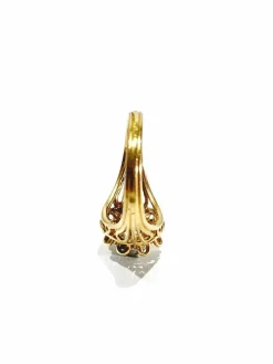 Bague or rose et diamant