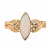 Bague Or rose Opale, Diamant