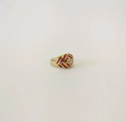 Bague Or Rubis & Diamant