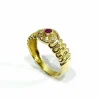 Bague or Rubis et Diamants