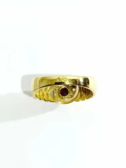Bague or Rubis et Diamants