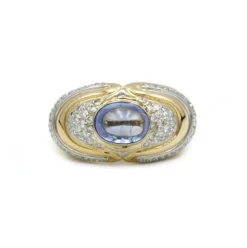 Bague Or, Saphir & Diamants