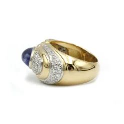 Bague Or, Saphir & Diamants