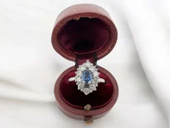 Bague Or Saphir Diamants
