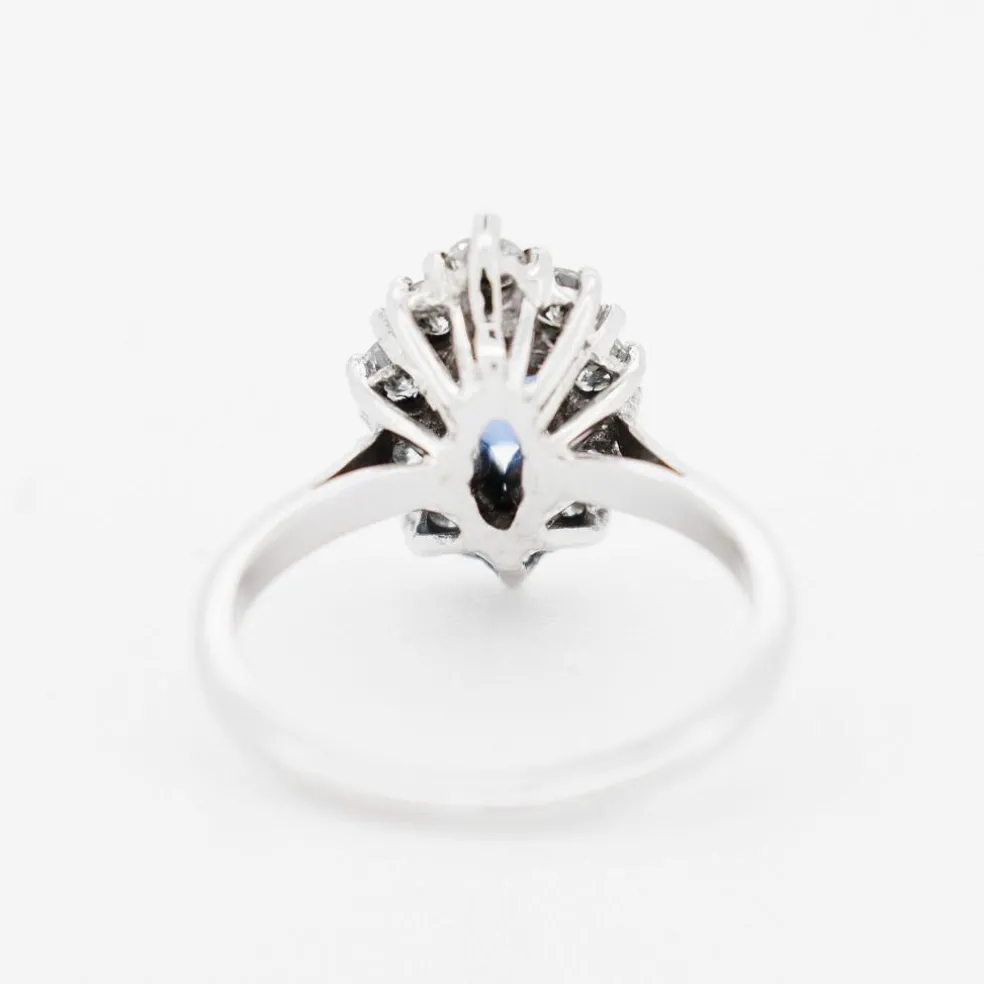 Bague Or Saphir Diamants