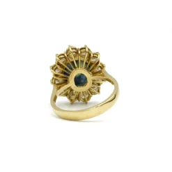 Bague or saphir et diamants