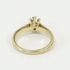 Bague Or Solitaire Diamant brun-rose 0.50ct