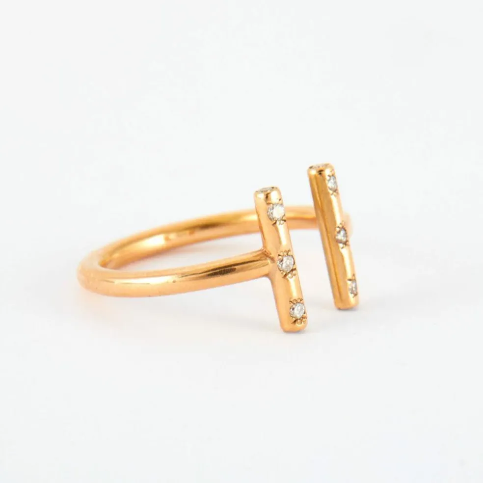 Bague ouverte Diamants