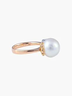 Bague ouverte Or Perle