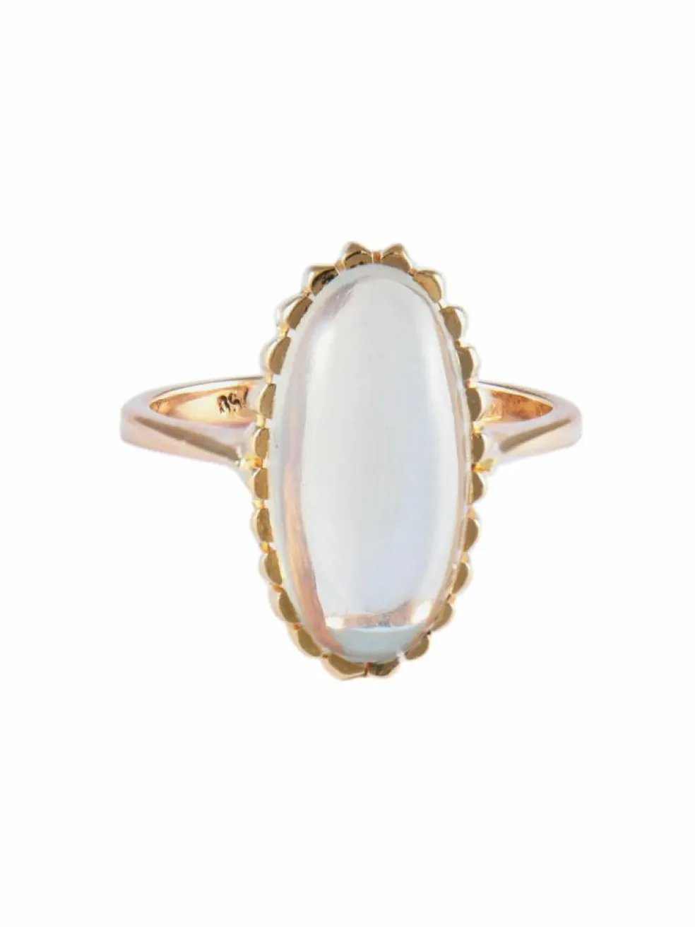 BAGUE "OVALE" QUARTZ & OR