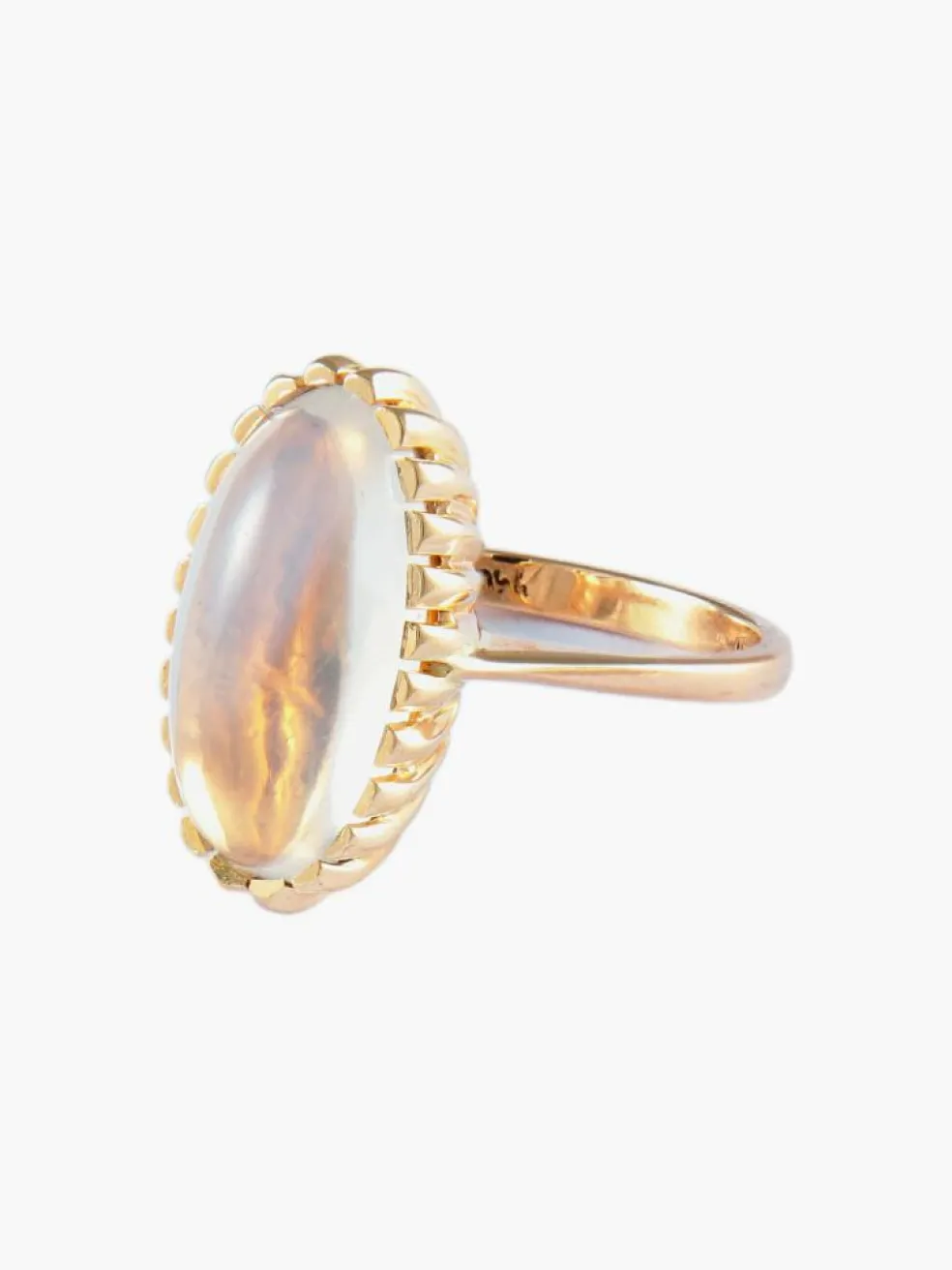 BAGUE "OVALE" QUARTZ & OR