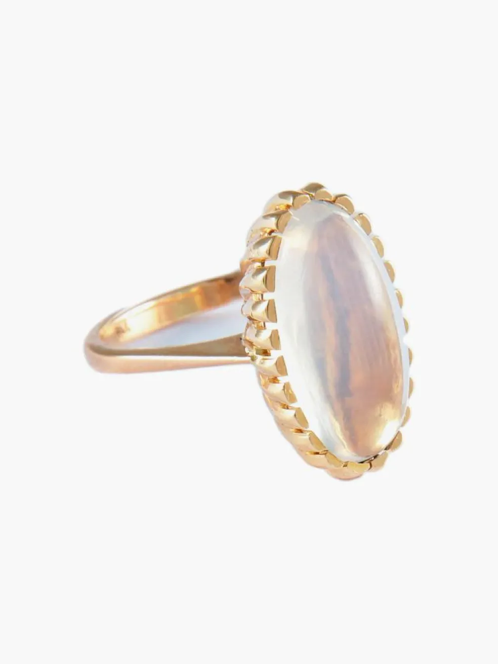 BAGUE "OVALE" QUARTZ & OR