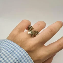 Bague papillon or jaune