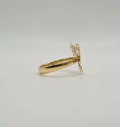 Bague papillon or jaune
