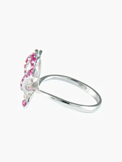 Bague Papillon Rubis Diamants