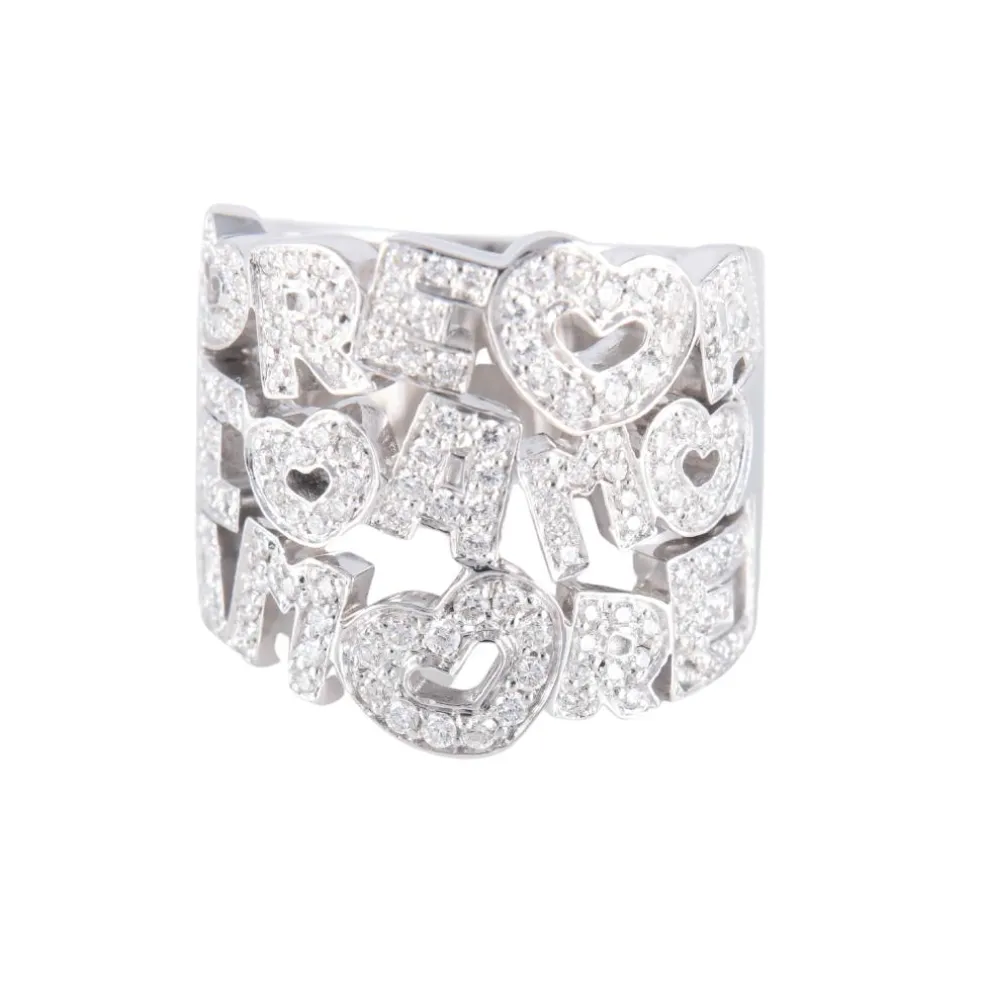 Bague Pasquale Bruni Amore or blanc et diamants