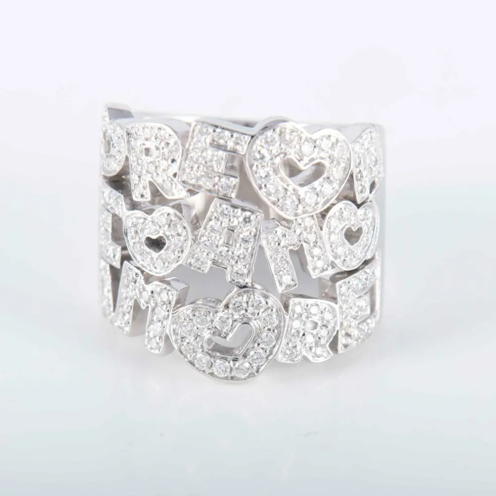 Bague Pasquale Bruni Amore or blanc et diamants