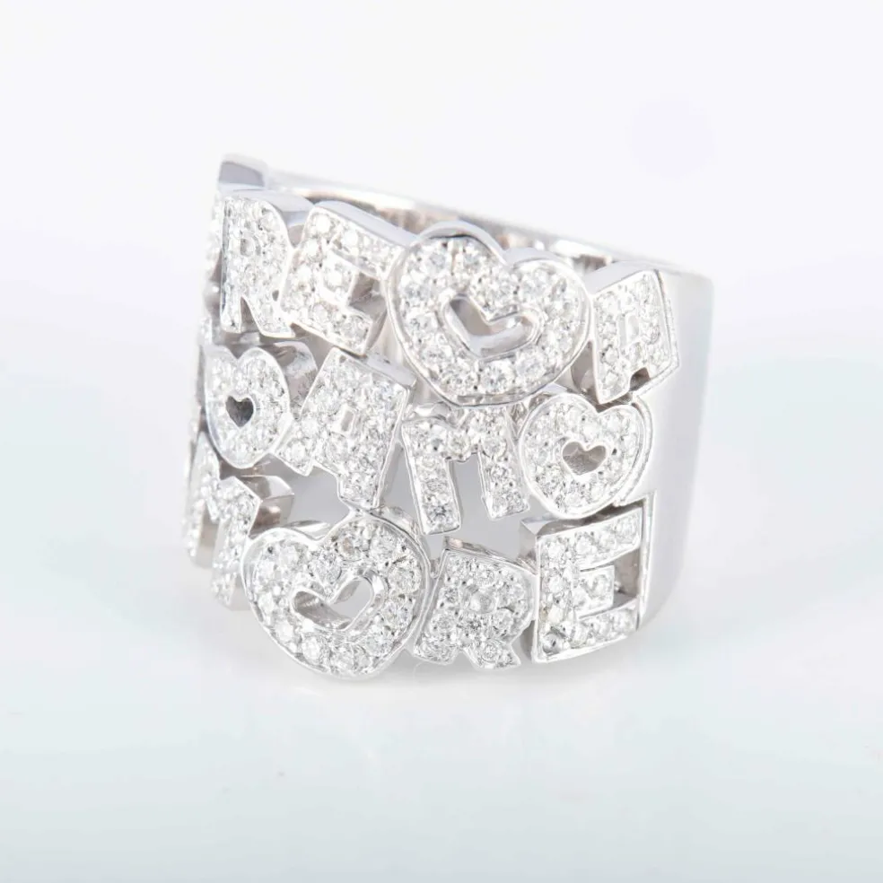 Bague Pasquale Bruni Amore or blanc et diamants