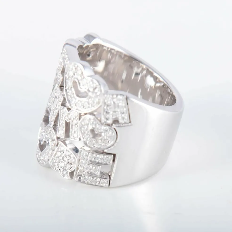 Bague Pasquale Bruni Amore or blanc et diamants