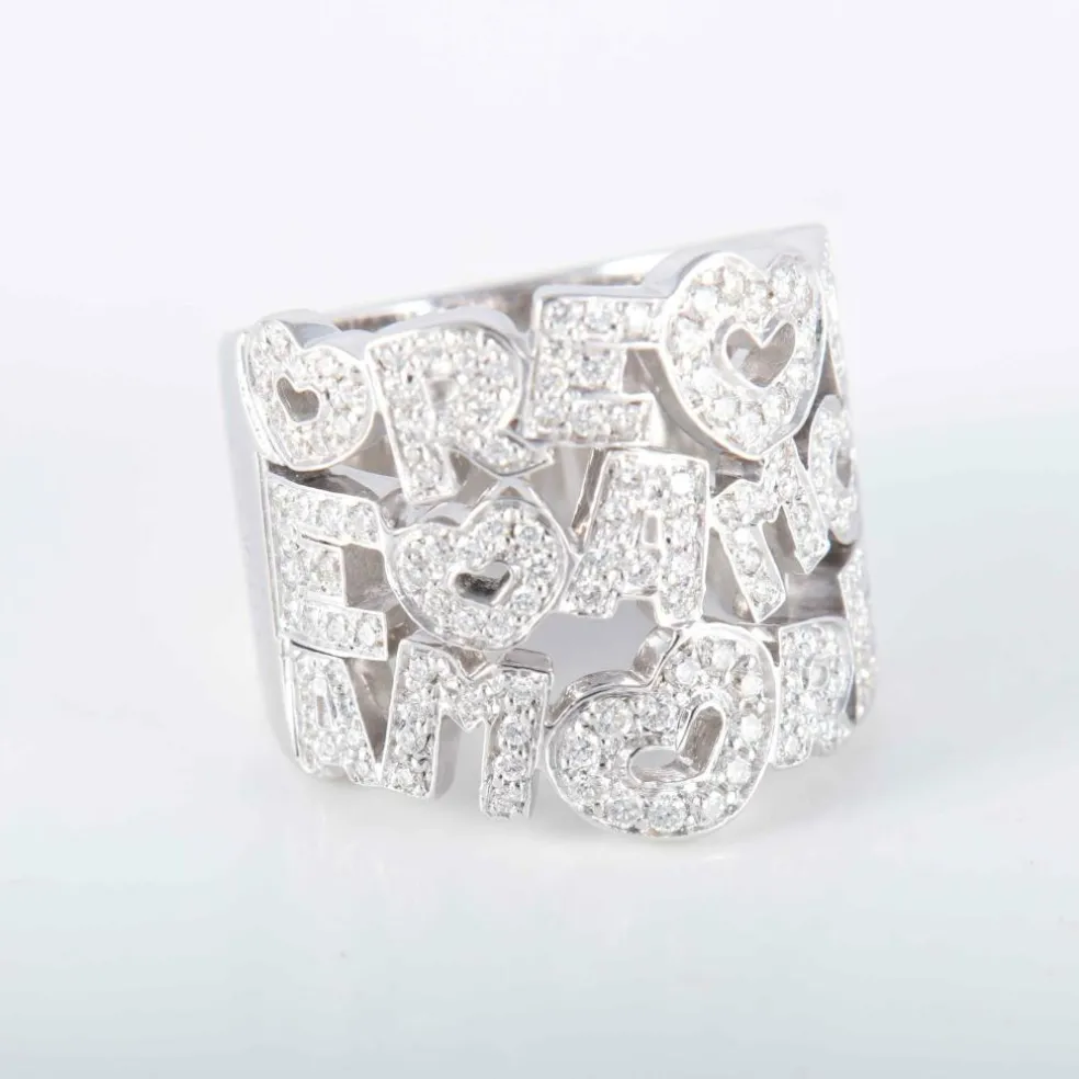 Bague Pasquale Bruni Amore or blanc et diamants