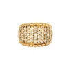 Bague pavage 49 diamants or jaune