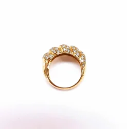 Bague pavage diamants