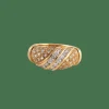 Bague Pavage Diamants or jaune