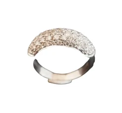 Bague pavage Diamants, Or Blanc