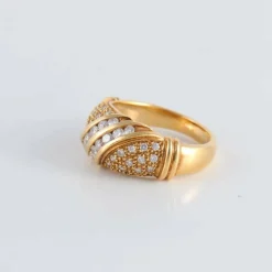 Bague Pavage Diamants or jaune