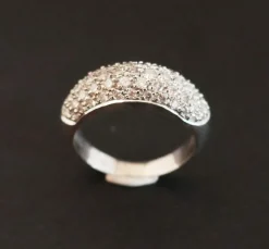 Bague pavage Diamants, Or Blanc