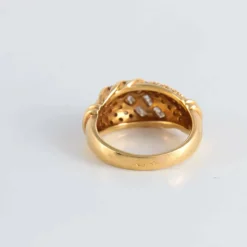 Bague Pavage Diamants or jaune