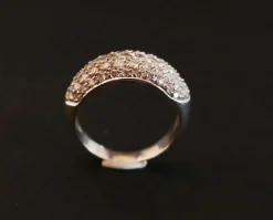 Bague pavage Diamants, Or Blanc
