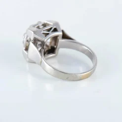 Bague pavage Diamants or blanc