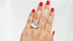 Bague pavage en or blanc et diamants