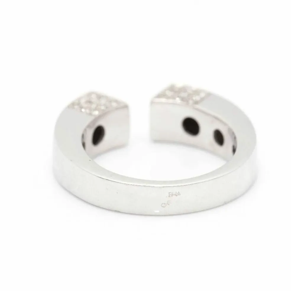 Bague Pavée CARRE en Or et Diamants