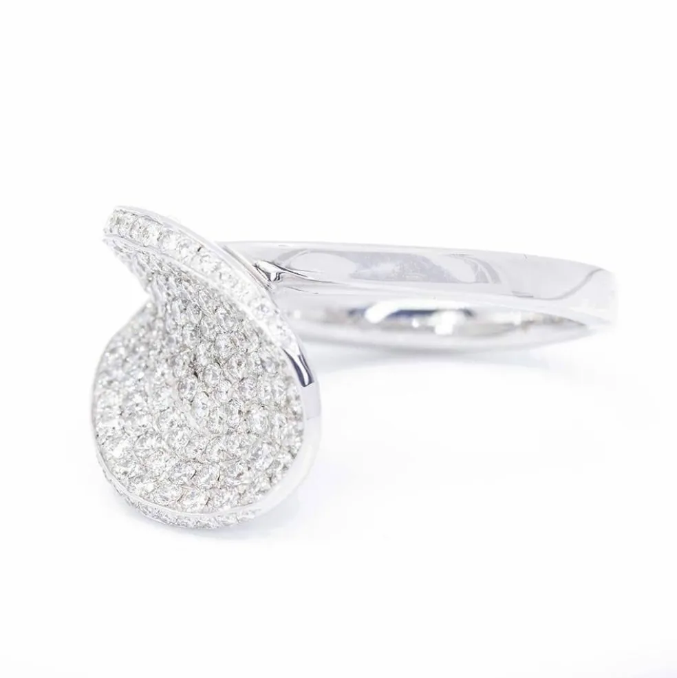 Bague Pavée Diamants Or blanc