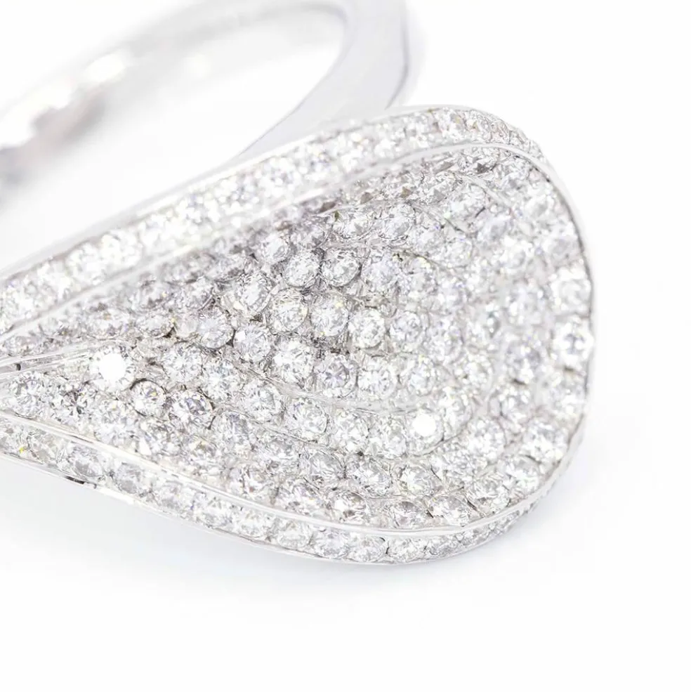 Bague Pavée Diamants Or blanc