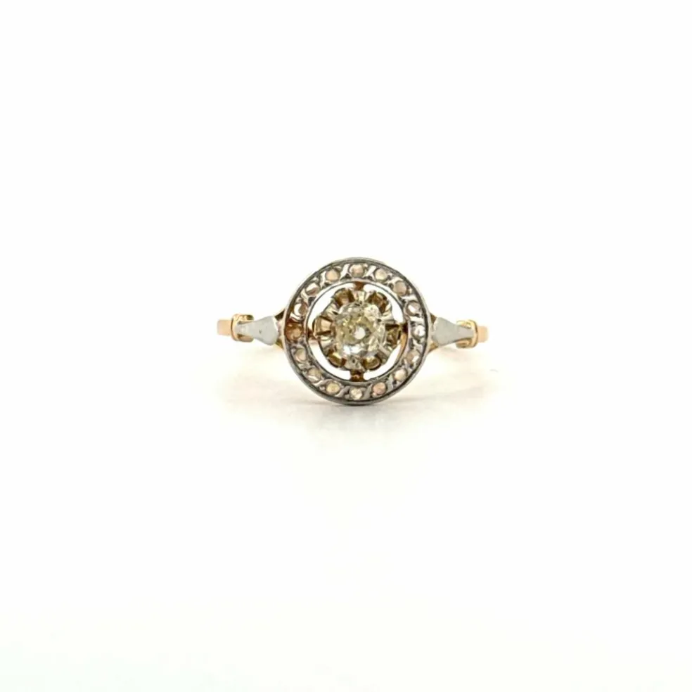 Bague Pavée or jaune diamants