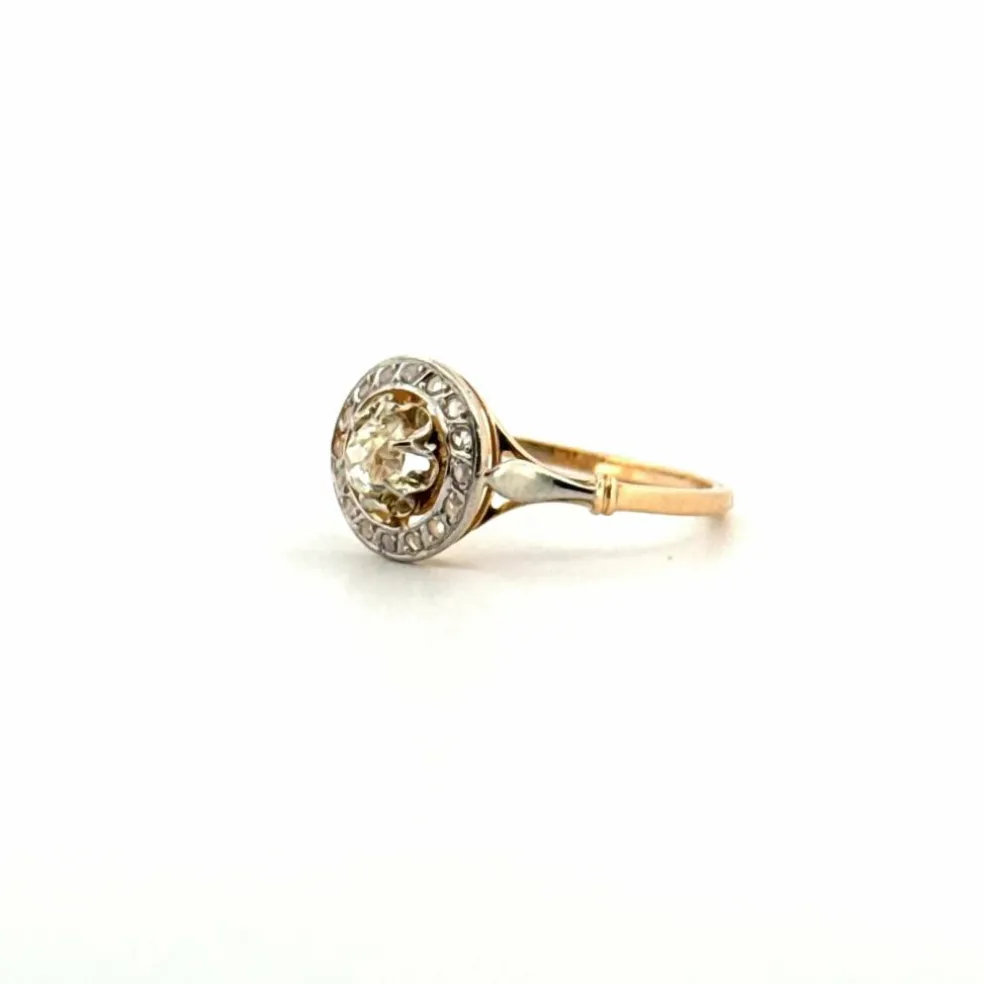 Bague Pavée or jaune diamants