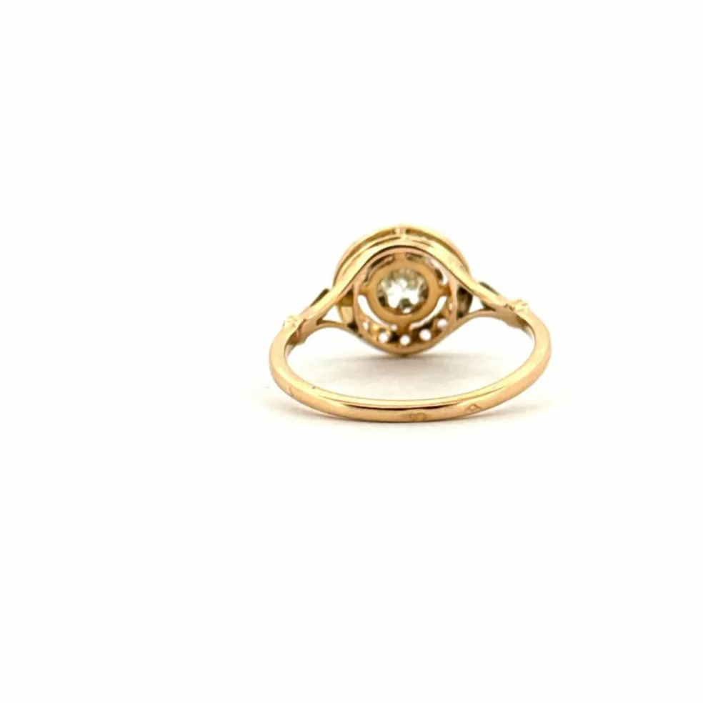 Bague Pavée or jaune diamants
