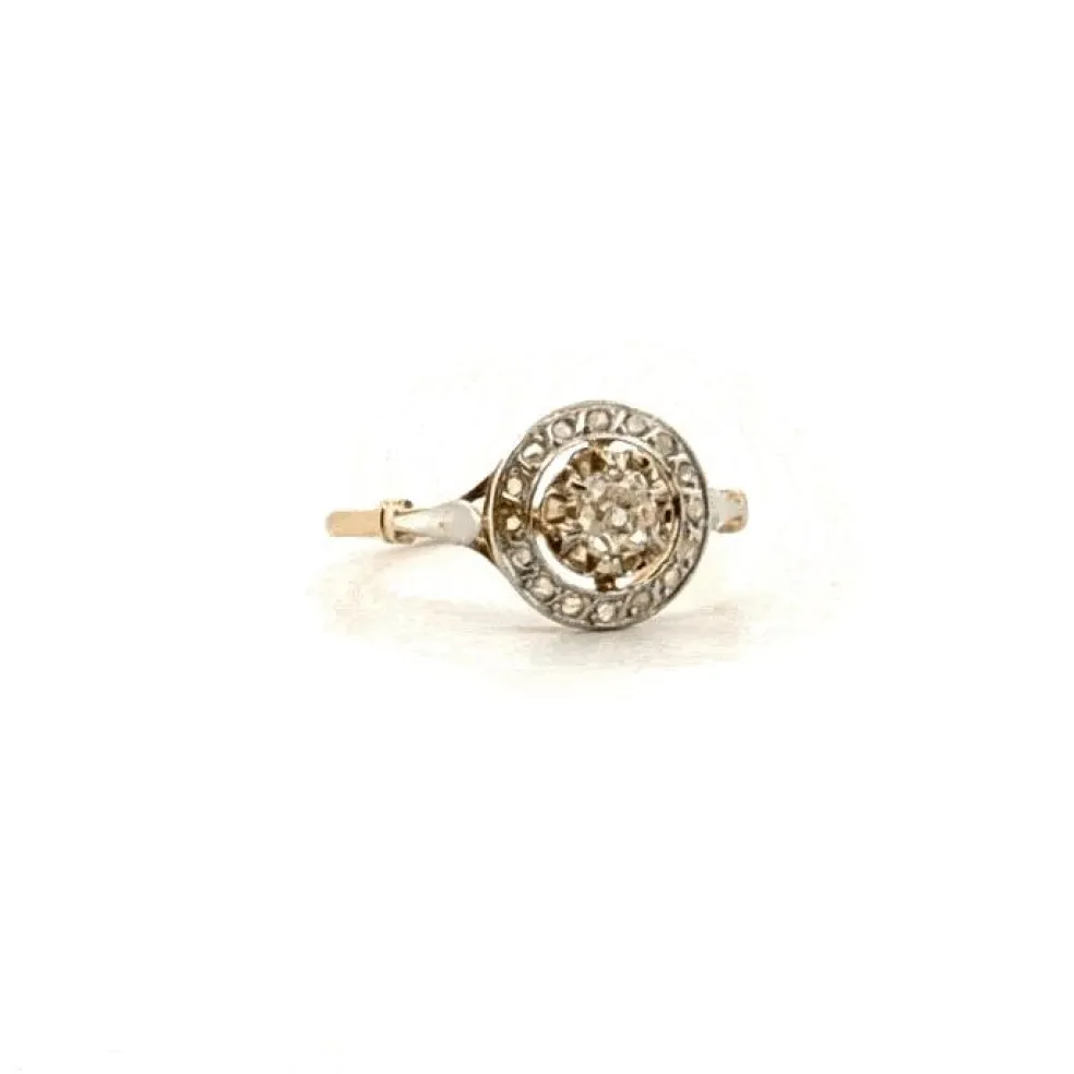 Bague Pavée or jaune diamants