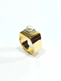 Bague Perle Art Déco