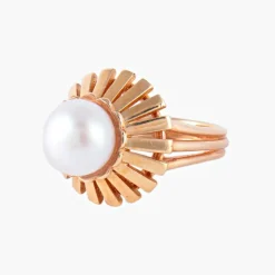 Bague Perle blanche