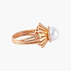 Bague Perle blanche