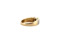 bague perle de tahiti & 36 diamants 0.32 ct 53 or 18k 5.6 gr