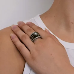Bague Perle de Tahiti & Diamants