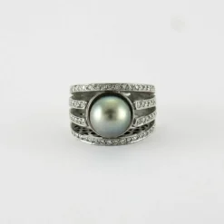 Bague Perle de Tahiti & Diamants