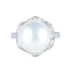 Bague Perle de Tahiti grise