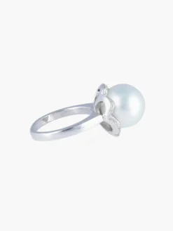 Bague Perle de Tahiti grise