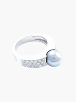 Bague Perle Diamants